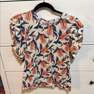 Floral Puff Sleeve Top